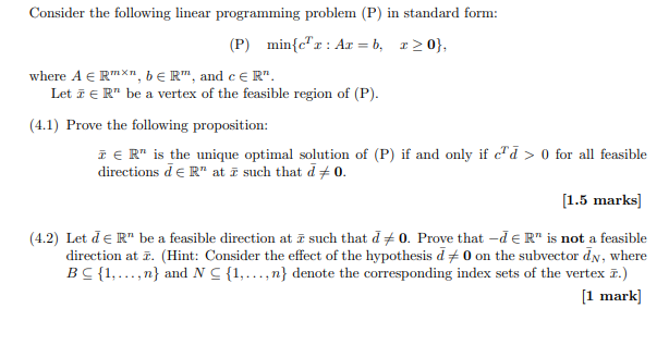 Solved Consider the following linear programming problem (P) | Chegg.com