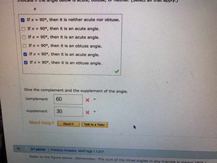 find the supplement and complement of an angle of 56 degree