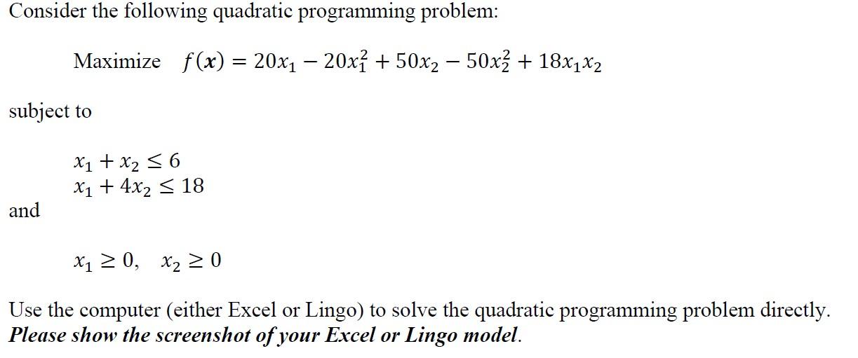 mathematical programming quadratic assignment problem