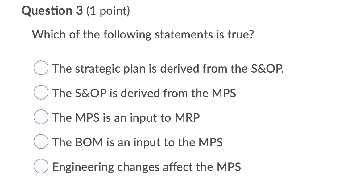 Solved Question 3 (1 Point) Which Of The Following | Chegg.com