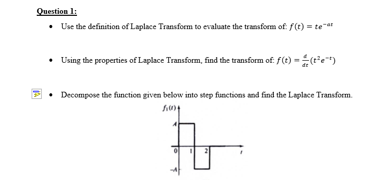 Solved - Use the definition of Laplace Transform to evaluate | Chegg.com