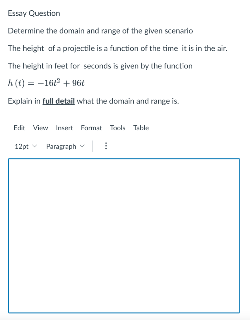 domain and range essay