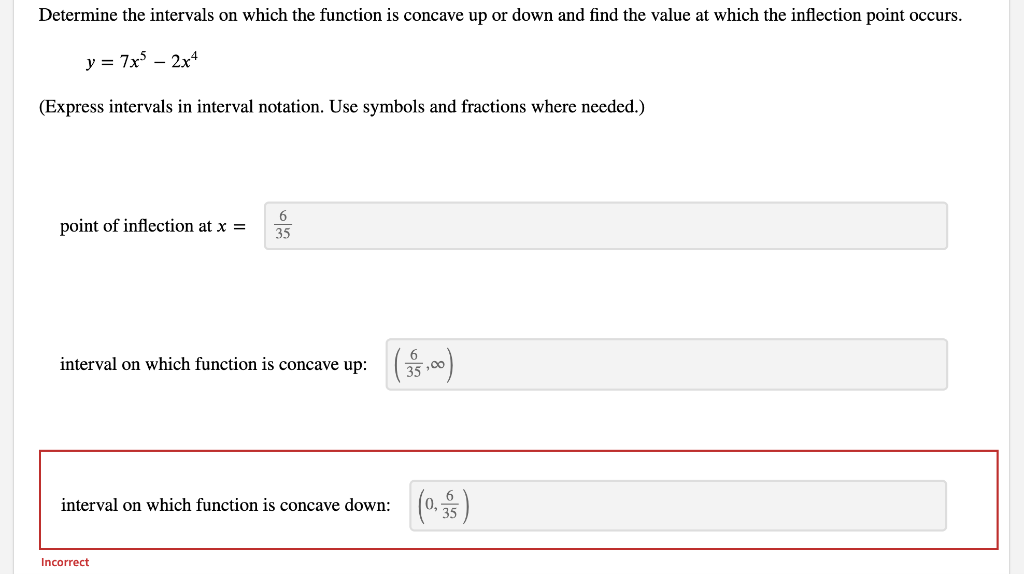 Solved Determine the intervals on which the function is | Chegg.com