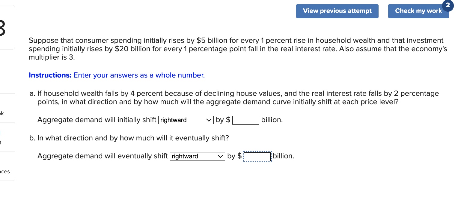 Solved Suppose That Consumer Spending Initially Rises By $5 | Chegg.com