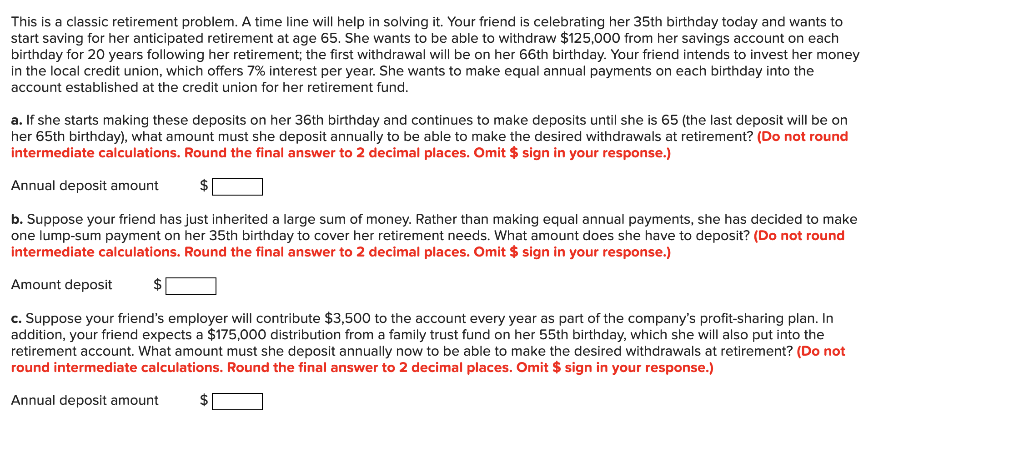 Solved This is a classic retirement problem. A time line | Chegg.com