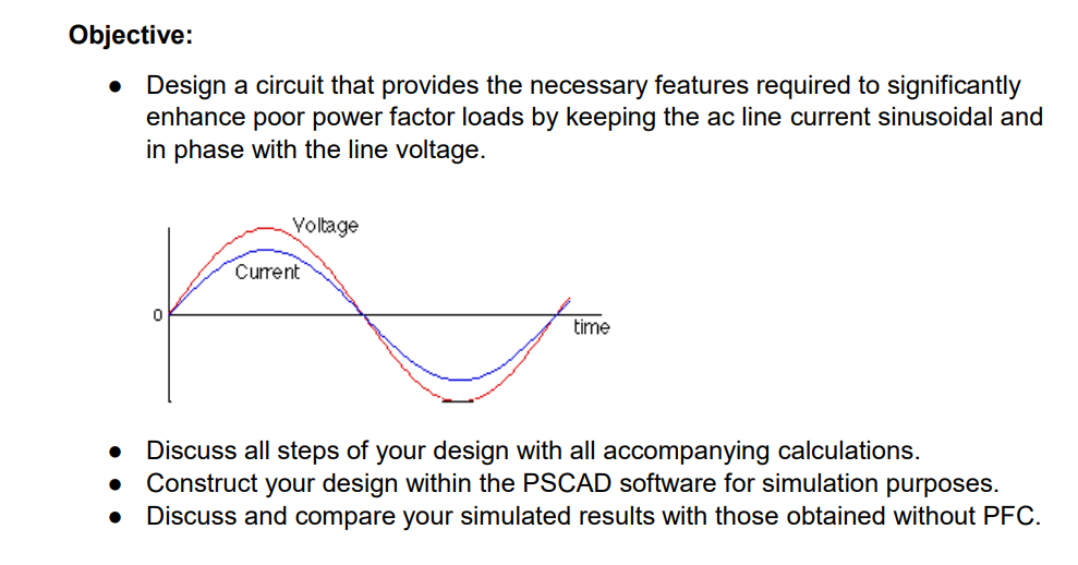Solved Design and Simulation of Active Power Factor | Chegg.com