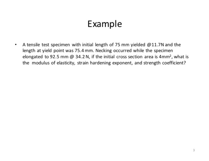 Solved A tensile test specimen with initial length of 75 mm | Chegg.com
