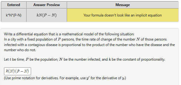 Solved Write a differential equation that is a mathematical | Chegg.com
