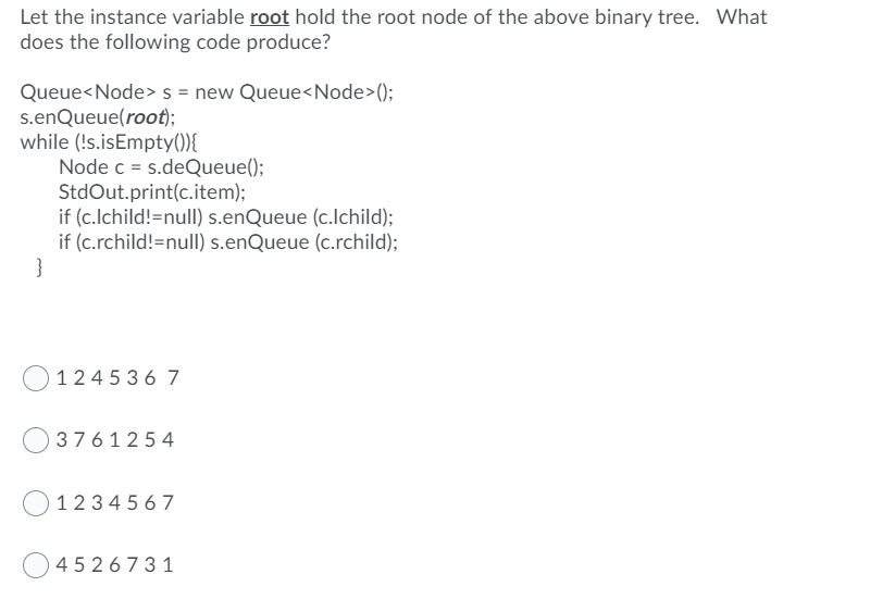 Solved Data Structures in Java: This binary tree and | Chegg.com