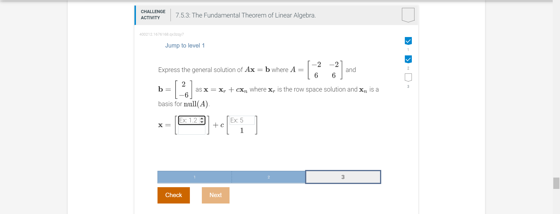 Solved CHALLENGE ACTIVITY 400212.1676168.qx3zqy7 7.5.3: The | Chegg.com