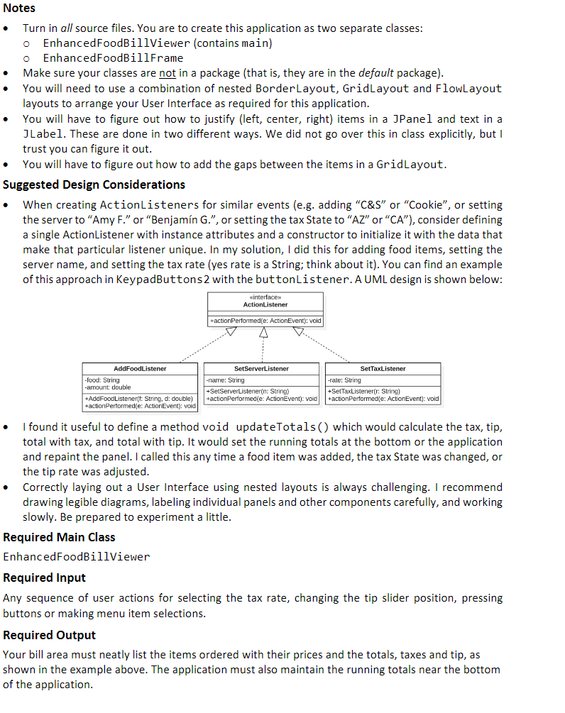 Hello I need help making a java program from an | Chegg.com