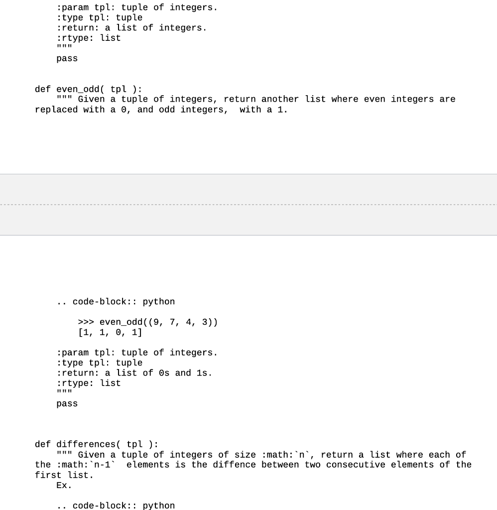 Solved python_sequences_drill_skeleton. filter(tp) Given a | Chegg.com