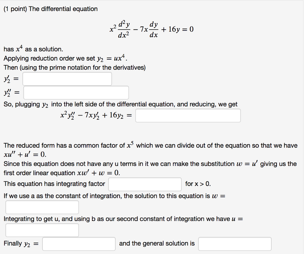Solved The differential