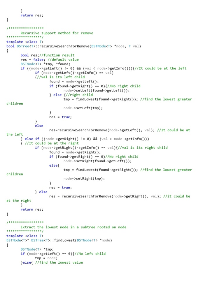 usingBSTree.cpp Code: /***************** Binary | Chegg.com