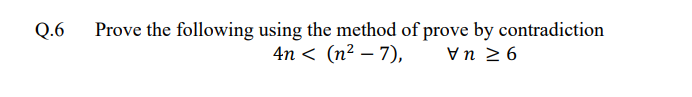 Solved Prove by contradiction, Please I need a high quality | Chegg.com