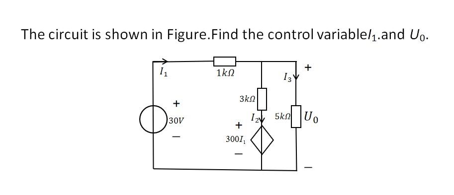 Solved The circuit is shown in Figure.Find the control | Chegg.com
