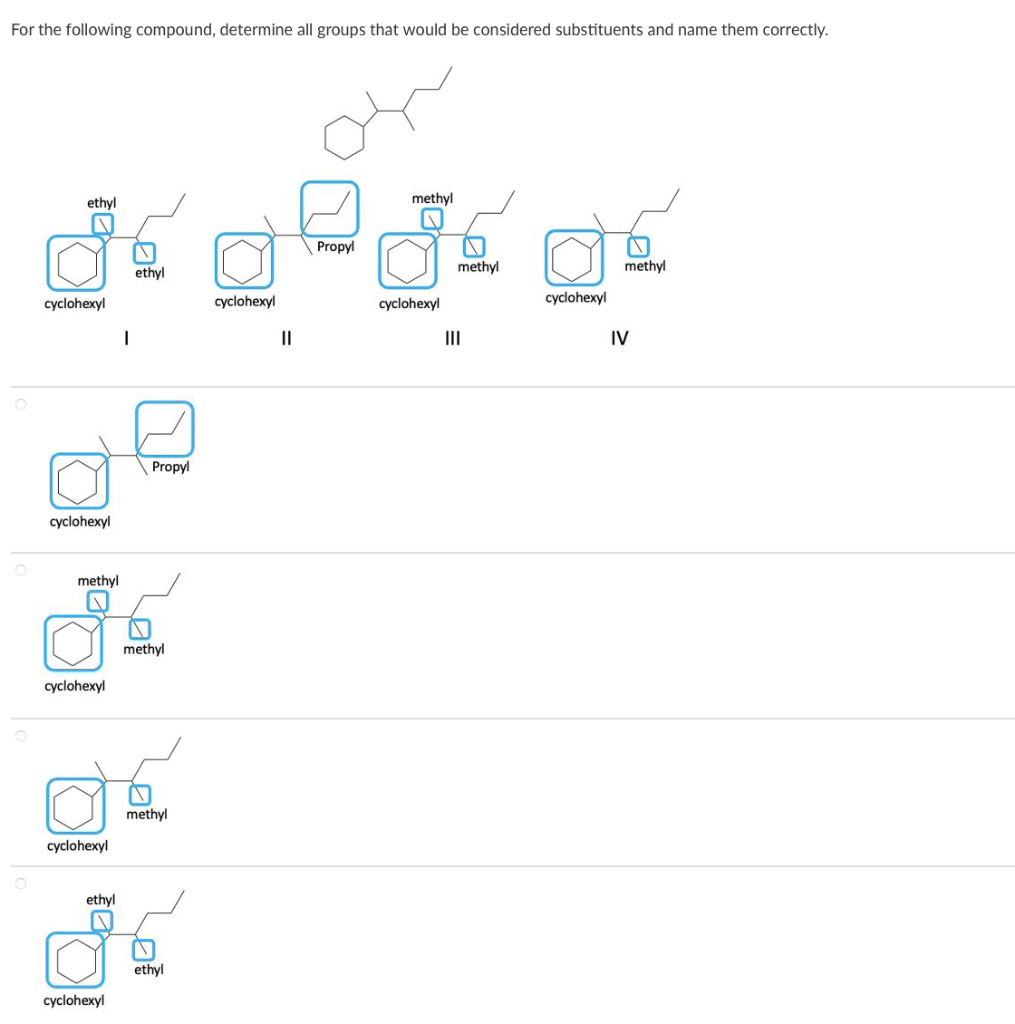 Solved For the following compound, determine all groups that | Chegg.com