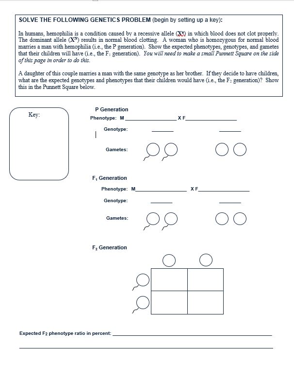 Solved SOLVE THE FOLLOWING GENETICS PROBLEM (begin by | Chegg.com