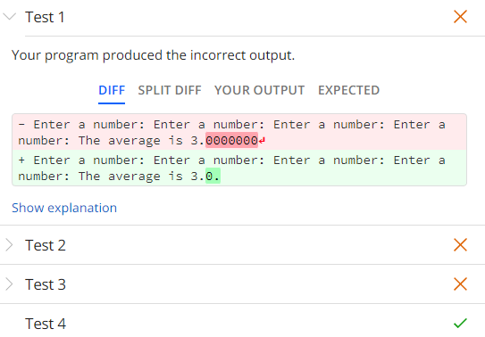 Solved Plz help me to fix the code and pass test 4. I | Chegg.com