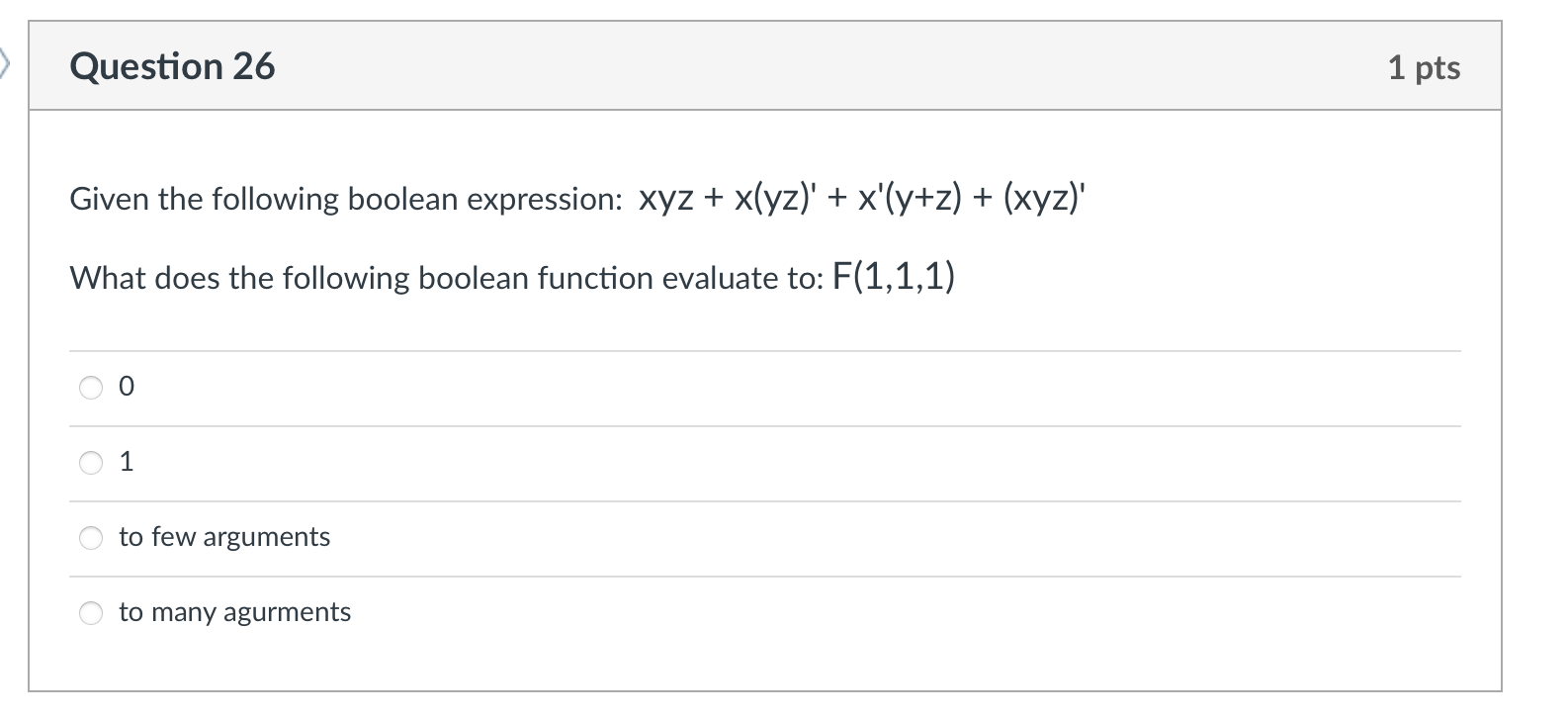 Solved Given the following boolean expression: yz+z(xy)′ | Chegg.com