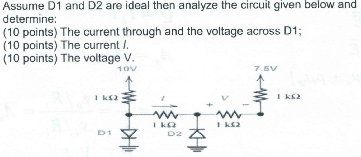 Solved Assume D1 And D2 Are Ideal Then Analyze The Circuit Chegg Solved Assume D1 And D2 Are Ideal Then Analyze The Circuit Chegg