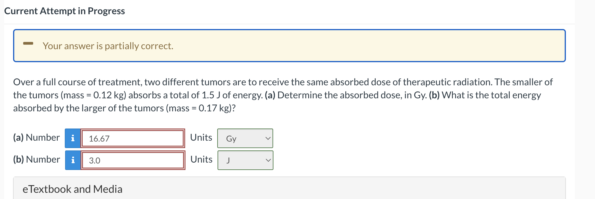 Solved Over A Full Course Of Treatment, Two Different Tumors | Chegg.com