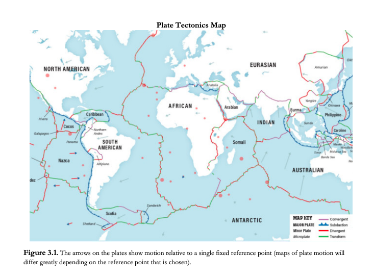 Solved Lab 3 Plate tectonics Part I. Lithospheric plates
