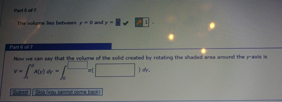 Solved Tutorial Exercise Consider the solid obtained by | Chegg.com