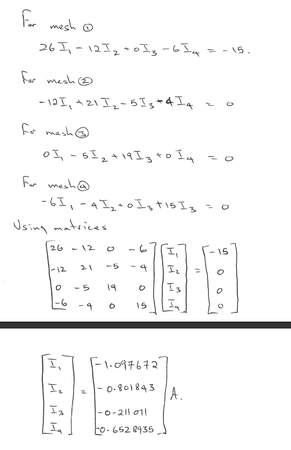 Solved can you show how to solve this using the matrix | Chegg.com
