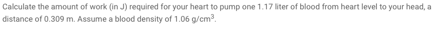 Solved Calculate the amount of work (in J) required for your | Chegg.com