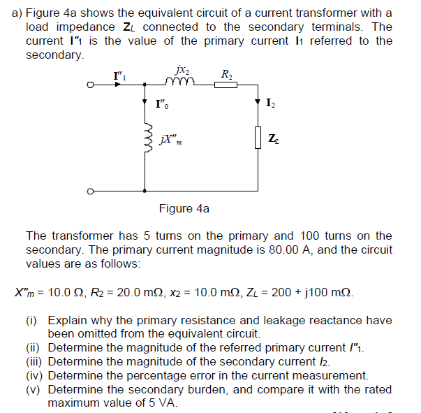 Solved a) Figure 4a shows the equivalent circuit of a | Chegg.com