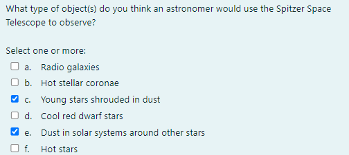 Solved What Type Of Object(s) Do You Think An Astronomer | Chegg.com