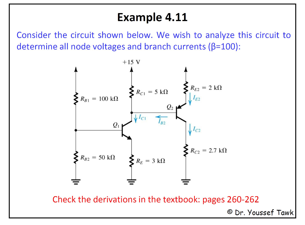 Solved Example 4.11 Consider the circuit shown below. We | Chegg.com