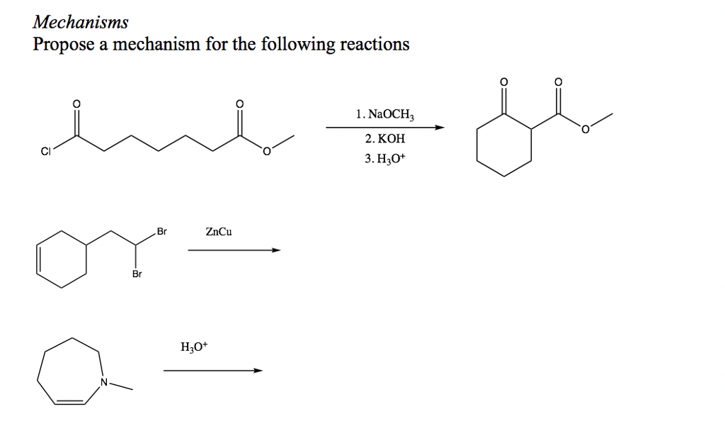 Solved Mechanisms Propose a mechanism for the following | Chegg.com
