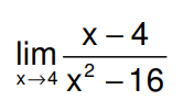 Solved limx→4x2−16x−4 | Chegg.com