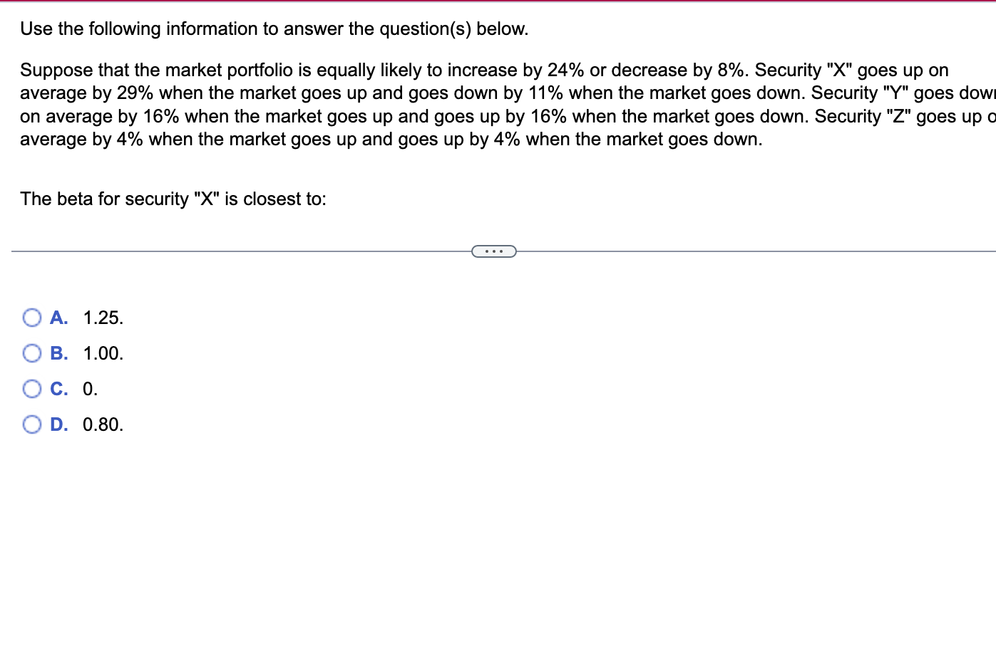 Solved Use the following information to answer the | Chegg.com