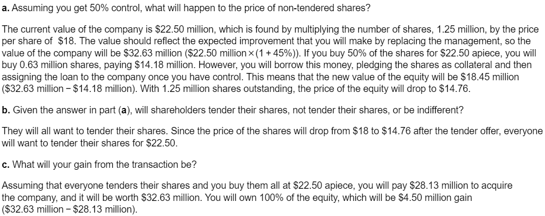 Solved You work for a leveraged buyout firm and are | Chegg.com