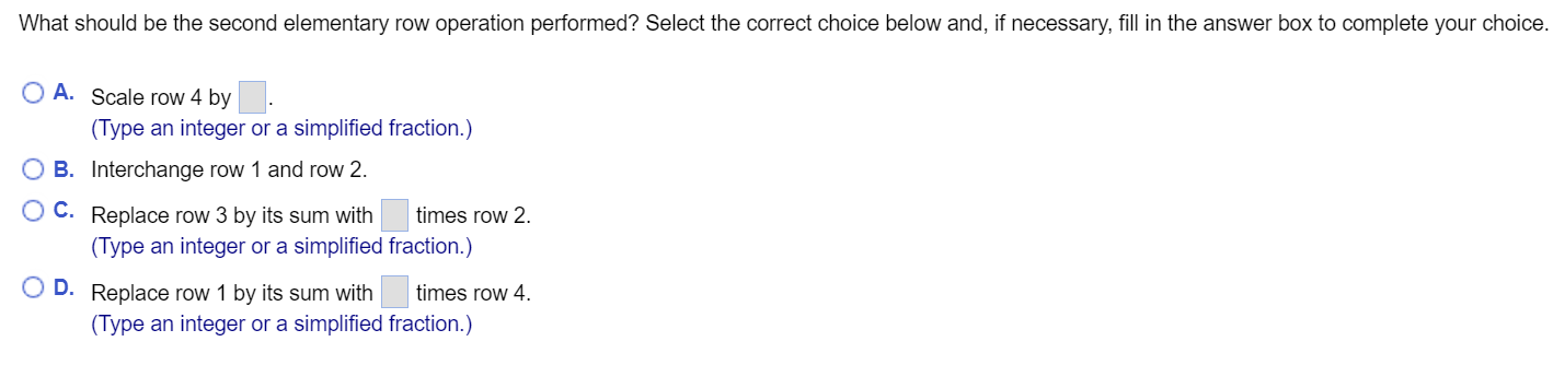 Solved Consider the accompanying matrix as the augmented | Chegg.com