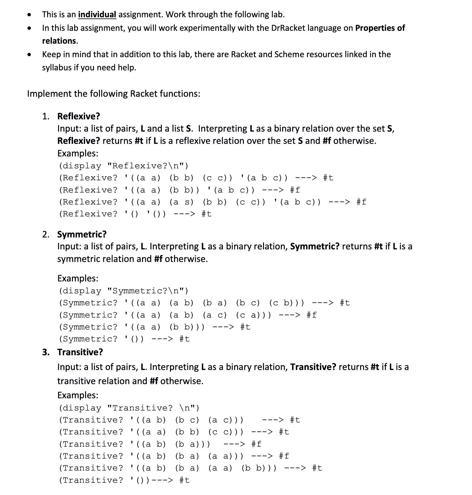 This is an individual assignment. Work through the | Chegg.com