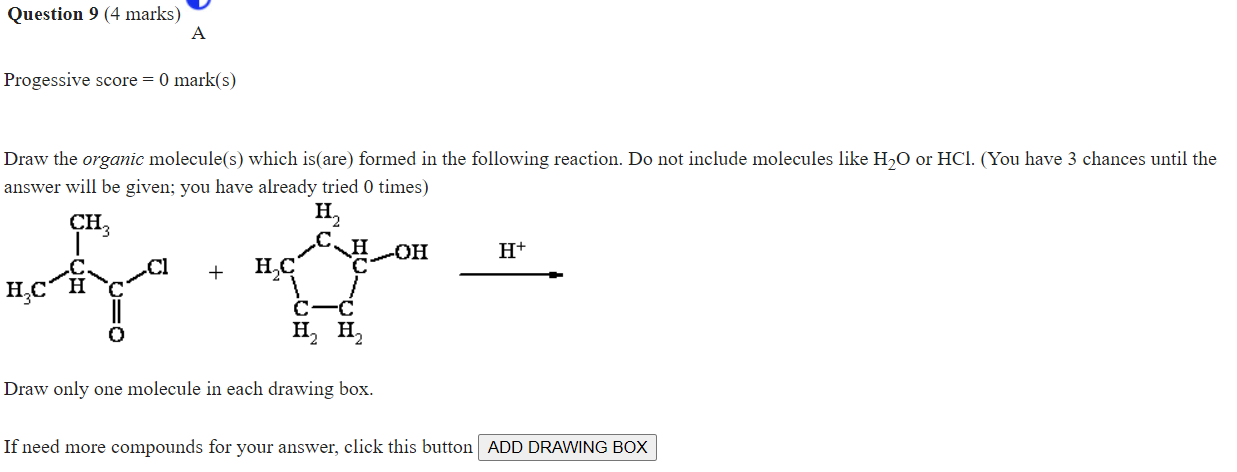 Solved Draw The Organic Molecule(s) Which Is(are) Formed In | Chegg.com