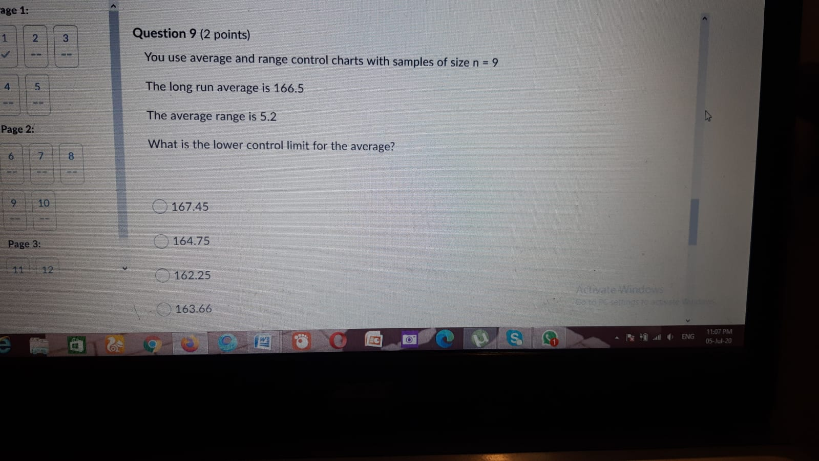 Solved age 1: 1 2 3 Question 9 (2 points) You use average | Chegg.com