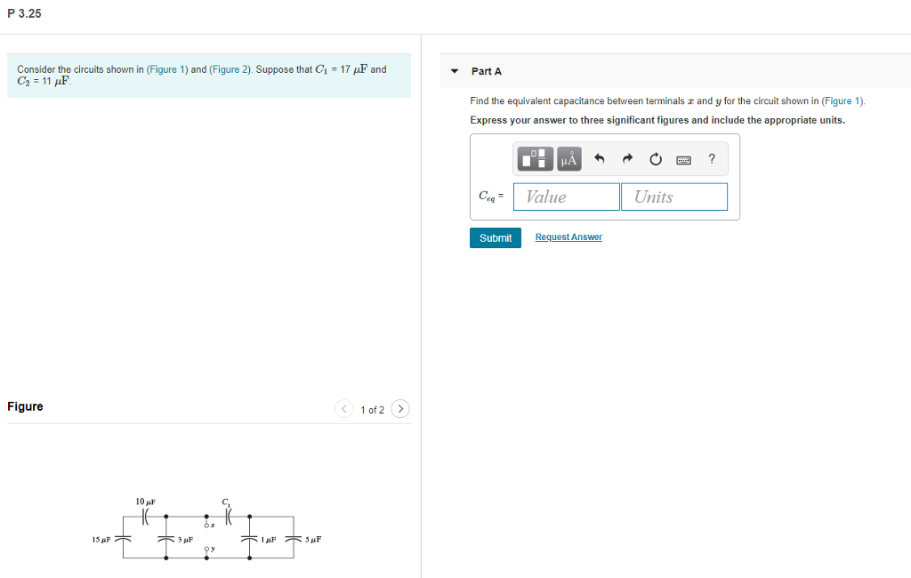 Solved P 3.25 Consider the circuits shown in (Figure 1) and | Chegg.com
