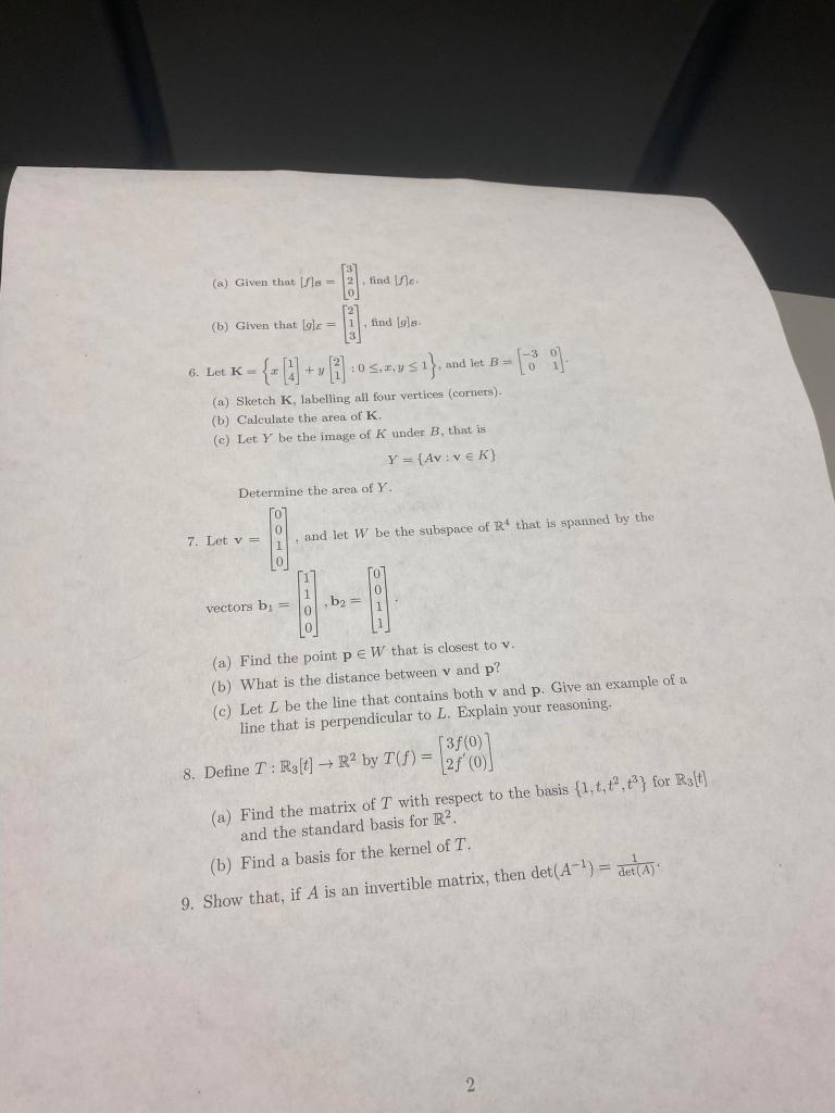 Solved (a) Given That S = Find Fle (b) Given That Ol = Find | Chegg.com