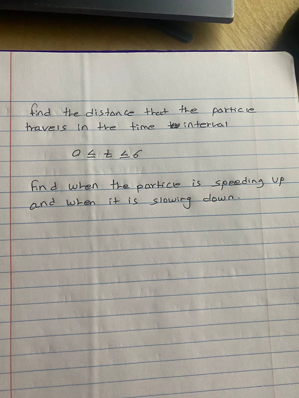 Solved find the distance that the particie travels in the | Chegg.com