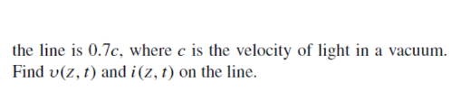 Solved Example 2-7: Complete Solution for v(z,t) and i(z,t) | Chegg.com