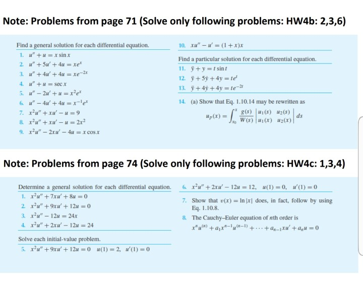 Solved I am having trouble solving these two sets of problem | Chegg.com