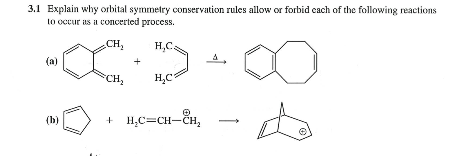 Solved 3.1 Explain why orbital symmetry conservation rules