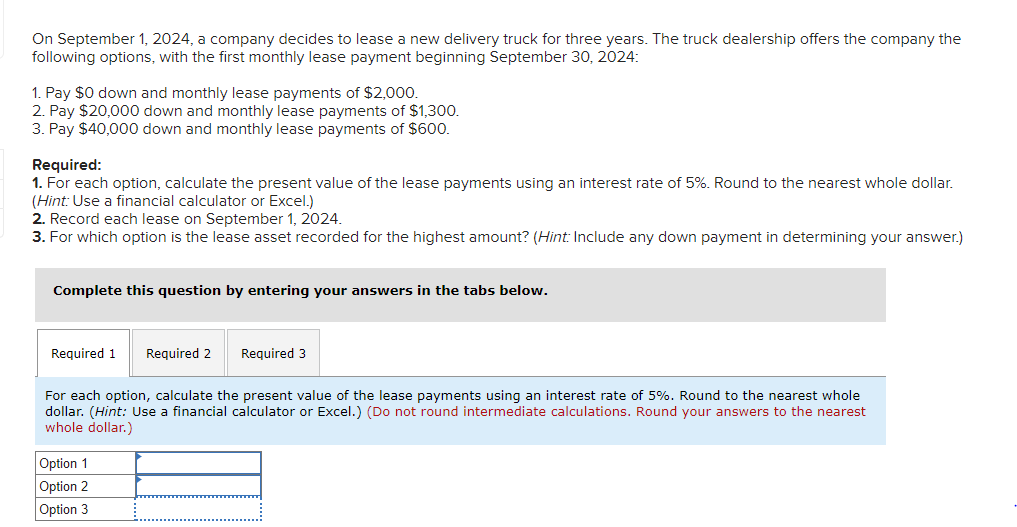 Solved On September 1 2024 A Company Decides To Lease A Chegg Com   PhpGVsGKg