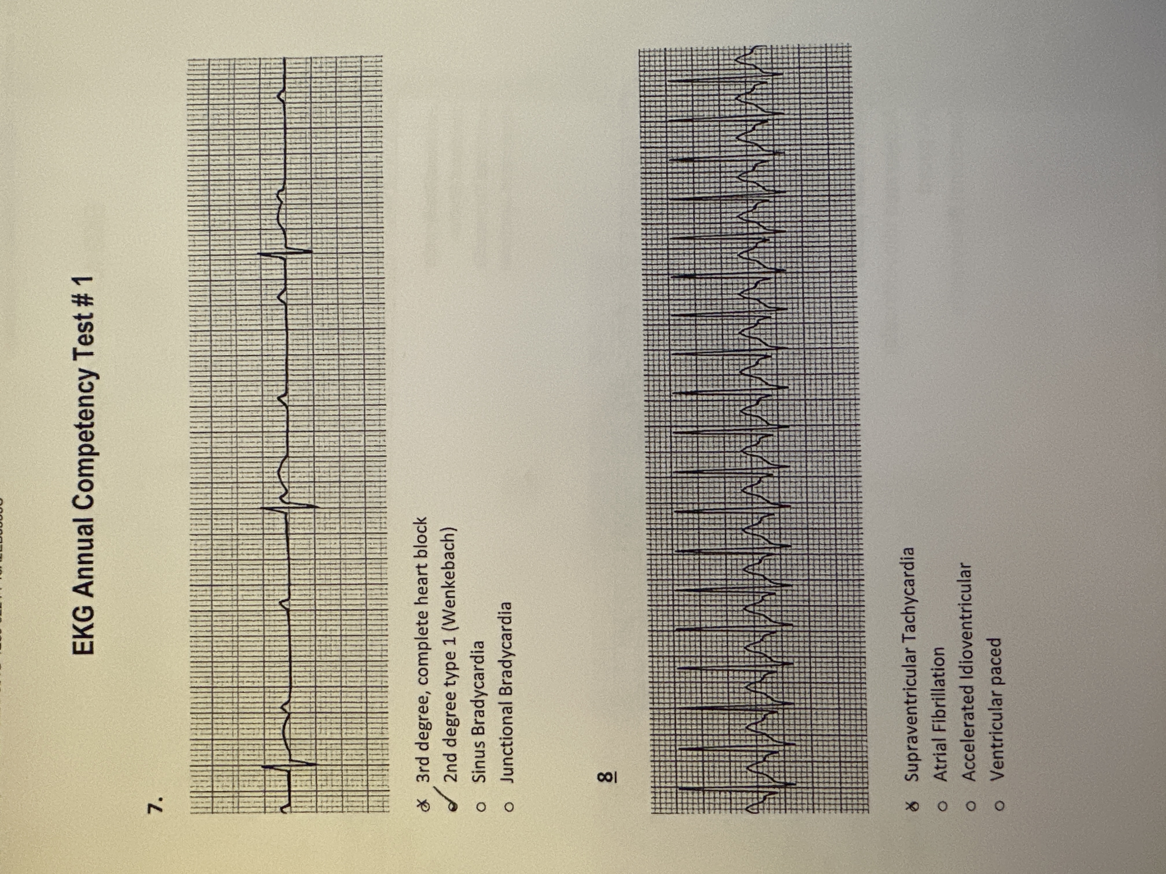 Ecg Competency Solved EKG Annual Competency Test # 17 | Chegg.com