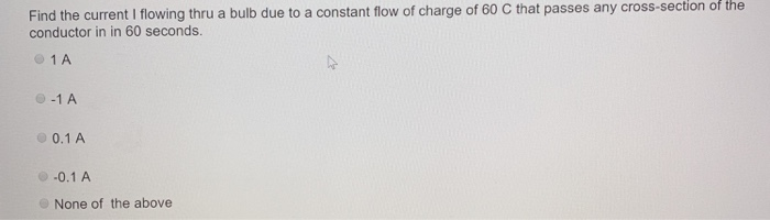 Solved Find the current I flowing thru a bulb due to a | Chegg.com